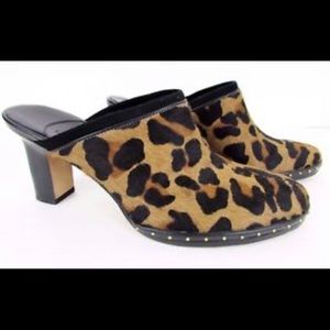 Cole Haan Annette in Leopard mule clogs. Size 7